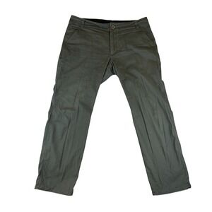 Kuhl Resistor Lite Chino Pants Men 35x30 Olive Cool Gray Stretch Hiking Commuter